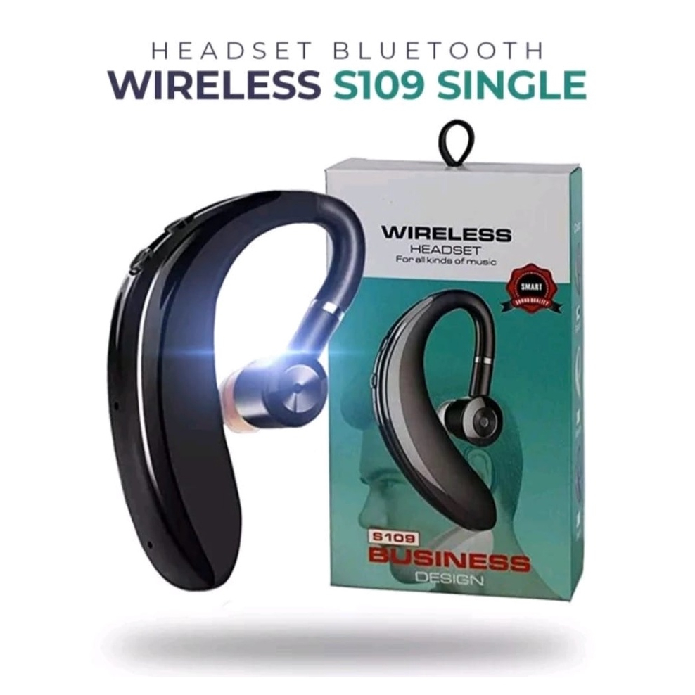 Jual Headset Bluetooth Wireless Single 5.0 S109 TWS Business Nirkabel ...