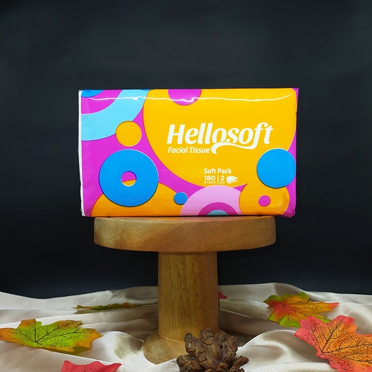 Jual Tissue Hellosoft Facial Tisu Wajah Lembut 180 Sheets 2ply Hello ...