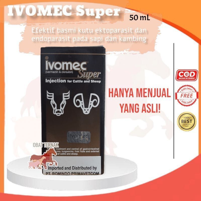 Jual IVOMEC SUPER 50 ml - Efektif Basmi Kutu Ektoparasit Hewan Asli ...