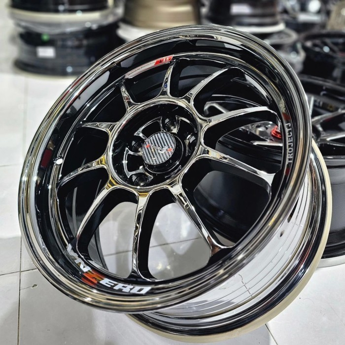 Jual velg racing 17 JF ZERO BLACK CROME R17 Innova hrv crv civic terios ...