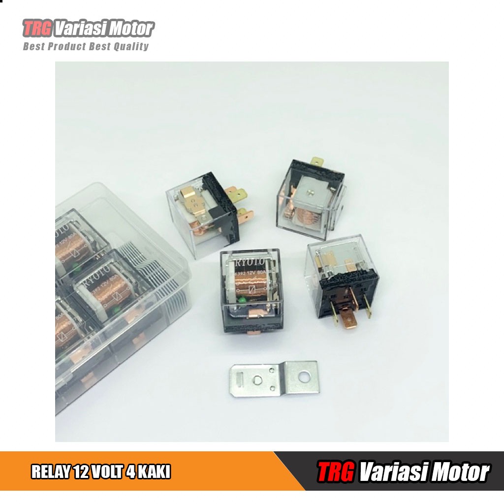 Jual Relay Klakson Mobil Riley 12 Volt 4 Kaki Transparant Kaki 4 80A 12 ...