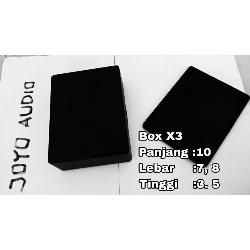 Jual Box x3 bok x3 hitam plastik tebal | Shopee Indonesia