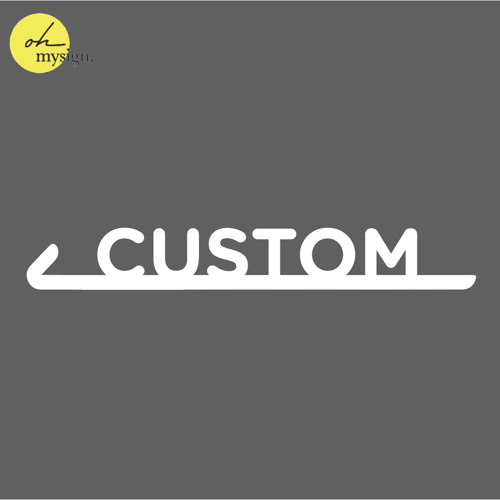 Jual Custom Sign Akrilik Panah Modern Acrylic Sign Board Penunjuk Arah ...