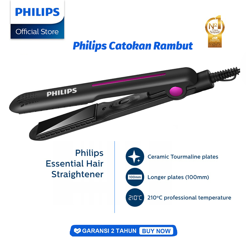 Jual Philips Catokan Rambut Ceramic Tourmaline Coating Inflatable Plate ...