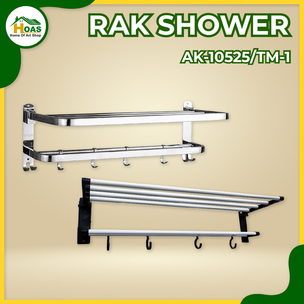 Jual Hoas Rak Handuk Aluminium Tower Holder Rack Wc Toilet Kamar Mandi ...