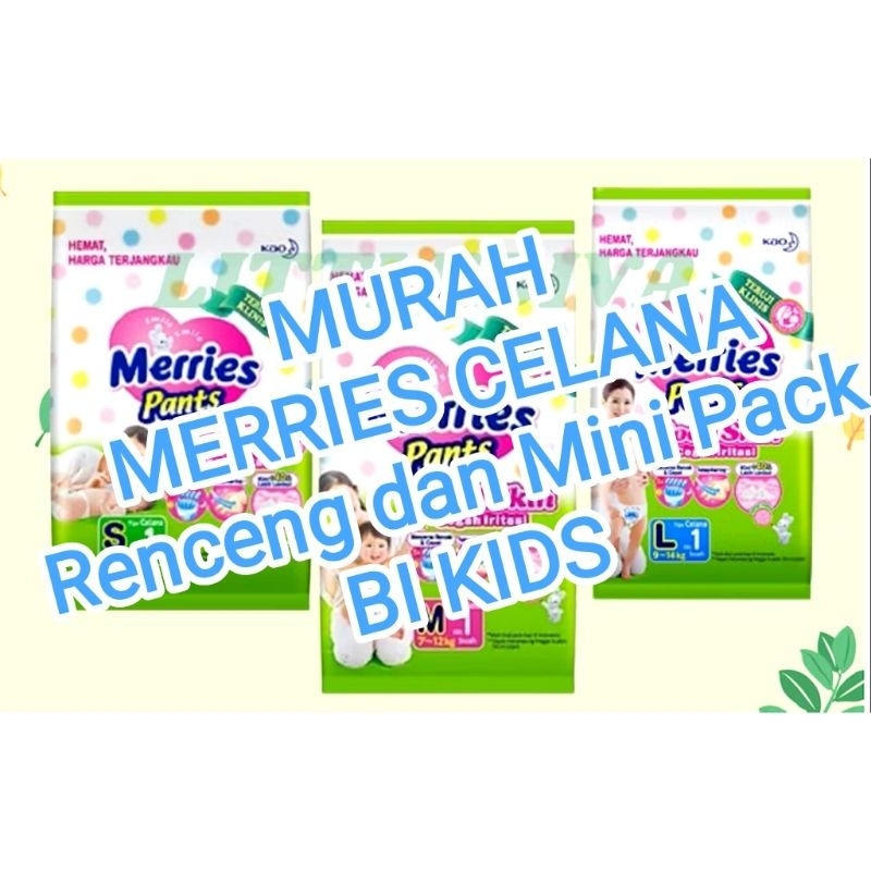 Jual popok BAGUS - Merries Celana kemasan mini dan renceng NBS-XXL ...