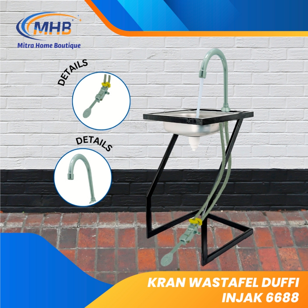 Jual KRAN WASTAFEL DUFFI INJAK 6688 | Shopee Indonesia