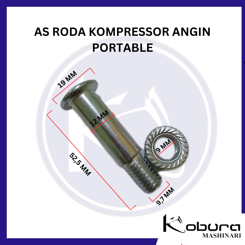 Jual As Roda Portable Kompresor Angin Wheel Shafter Kompresor Udara ...
