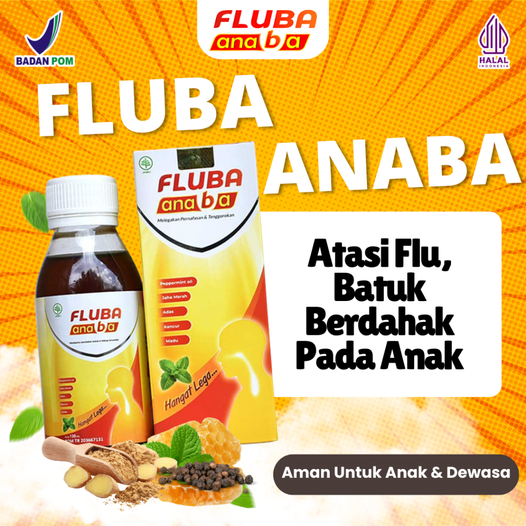 Jual Fluba Anaba - Madu Herbal Anak Atasi Batuk, Pilek, Flu, Demam Anak ...