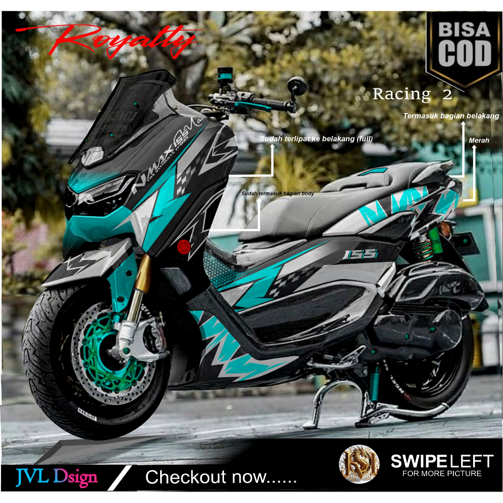 Jual Decal yamaha nmax new, old fullbody grafis keren motif terbaru ...