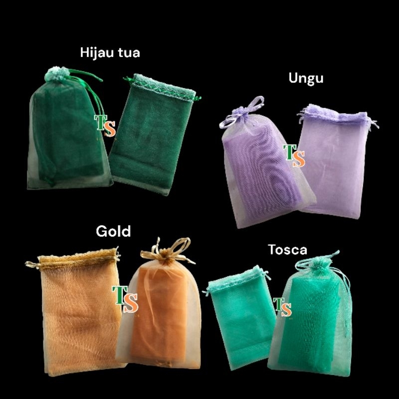 Jual Kantong Tile Serut Souvenir Size 6 x 12 Cm Kantong Kemasan ...