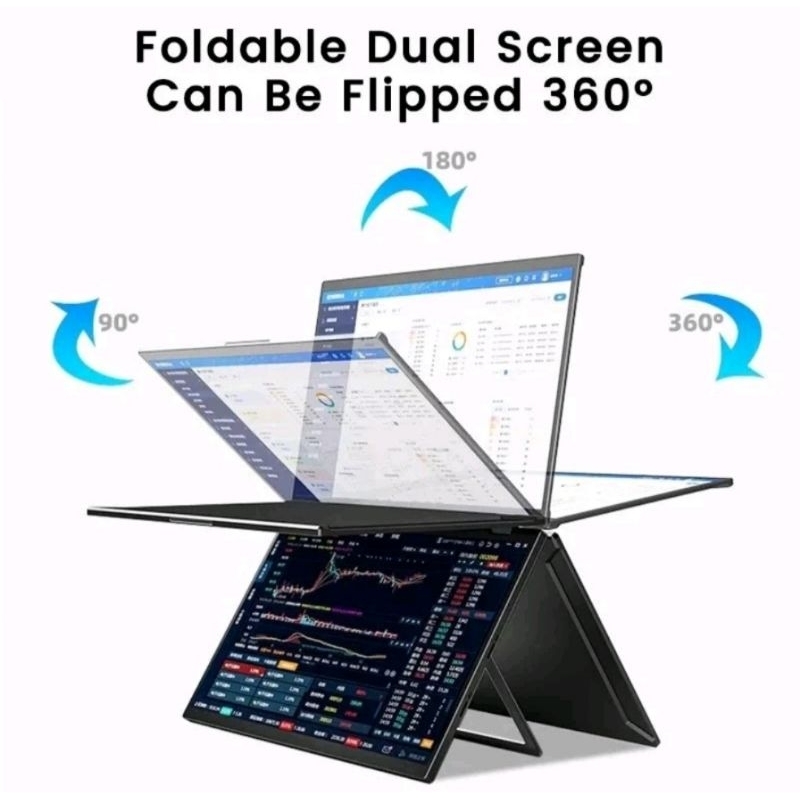 Jual Portable Monitor Dual Screen 15,6 Inch Touch Screen | Shopee Indonesia