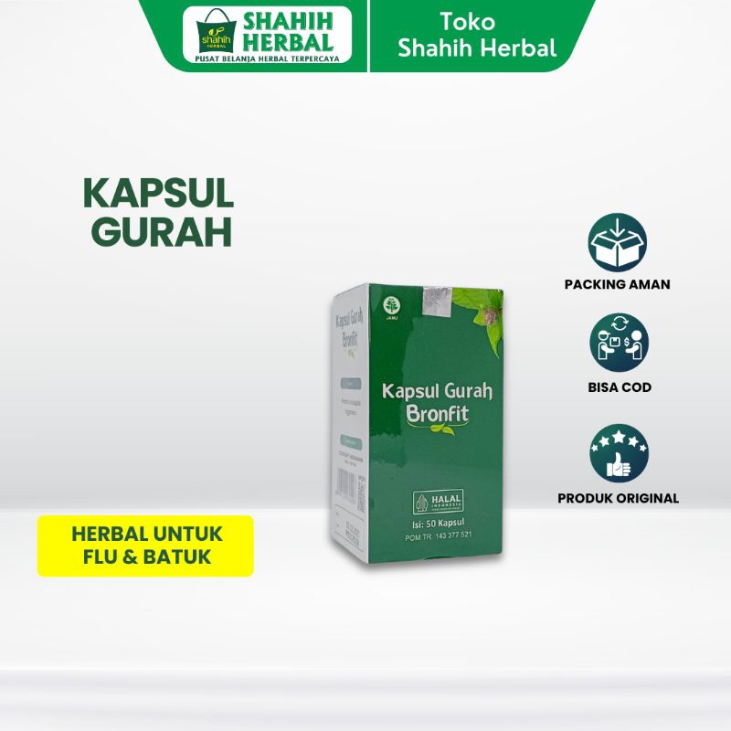 Jual Gurah Bronfit kapsul herbal penyembuh batuk, gurah , penyakit ...