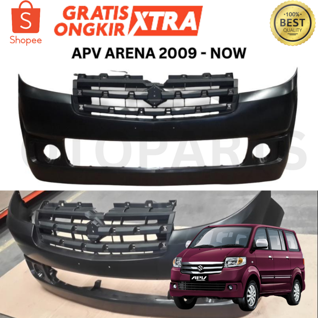 Jual BUMPER BEMPER DEPAN SUZUKI APV ARENA BARU IMPORT PLASTIK ABS HITAM ...