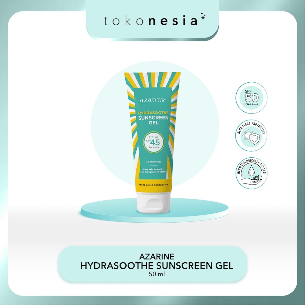 Jual Azarine Hydrasoothe Sunscreen Gel SPF45 PA++++ 50ml BEST SELLER ...