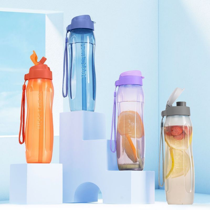 Jual eco bottle botol 750ml set 4pcs (2flip + 2 straw) | Shopee Indonesia