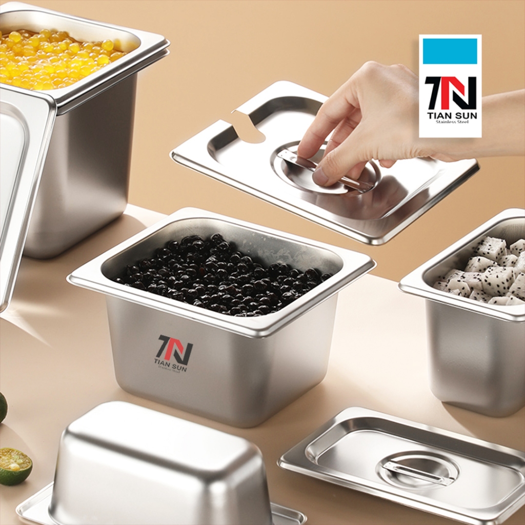 Jual Tian Sun Food Pan Stainless 1/6 x 10cm + Tutup / Food Pan ...