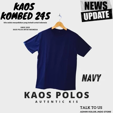 Kaos Polos Combed 24S Cotton Combed Premium Kaos Lengan Pendek Pria Wanita