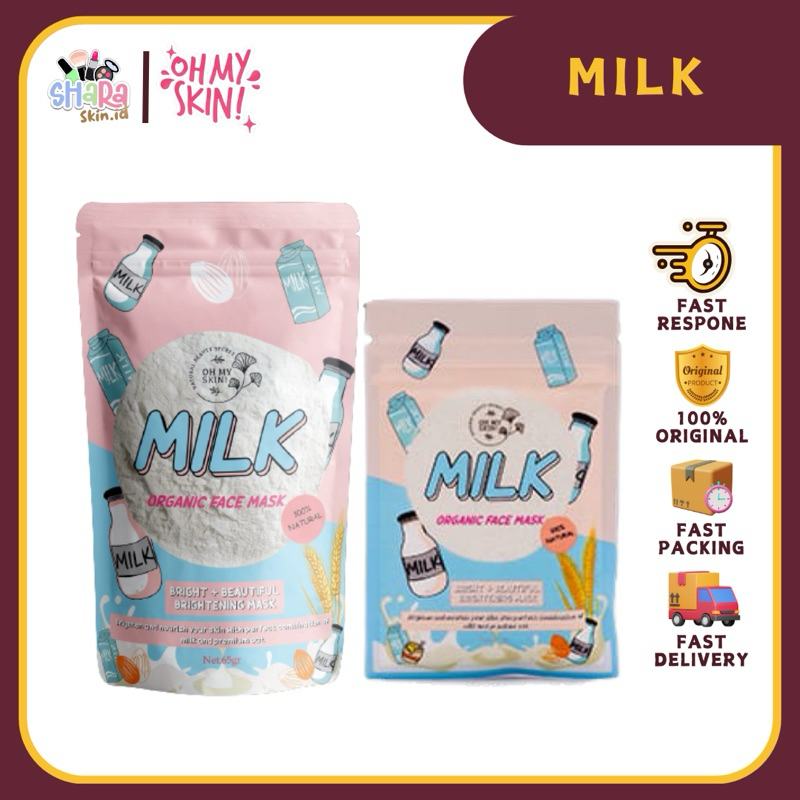 Jual Oh My Skin! Masker Organik Milk 25 gr & 65 gr | Shopee Indonesia