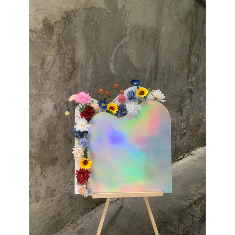 Jual PAPAN SAJA Flowers Box Sign 60x80cm HOLOGRAM / Papan Bunga Wisuda ...