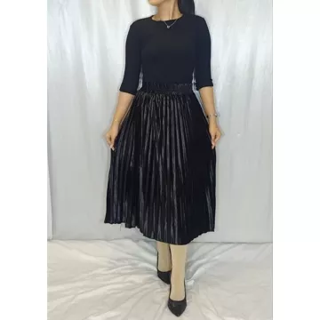 Rok Plisket Beludru 7 8 Velvet Premium Rok Bludru Midi Pendek Wanita