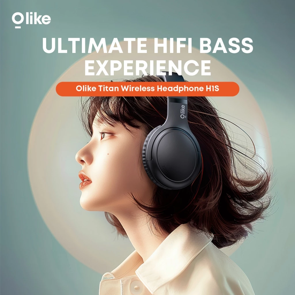Olike Titan Wireless Headphone Bluetooth H1S Bass Max HiFi Sound BT 5.4