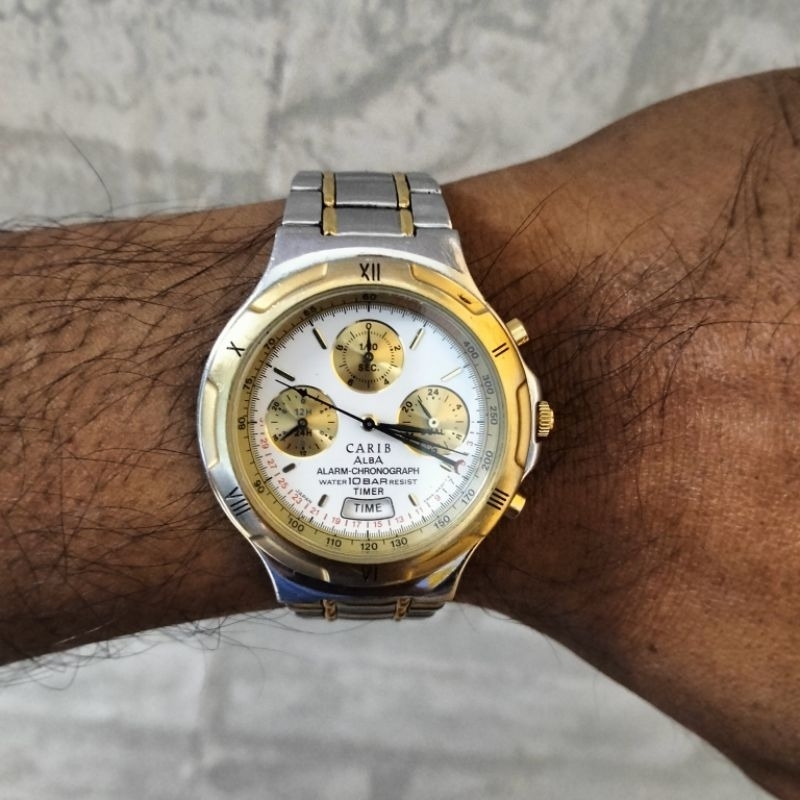 Chronograph Seiko Alba Carib Alba Alarm Chronograph Seiko Carib