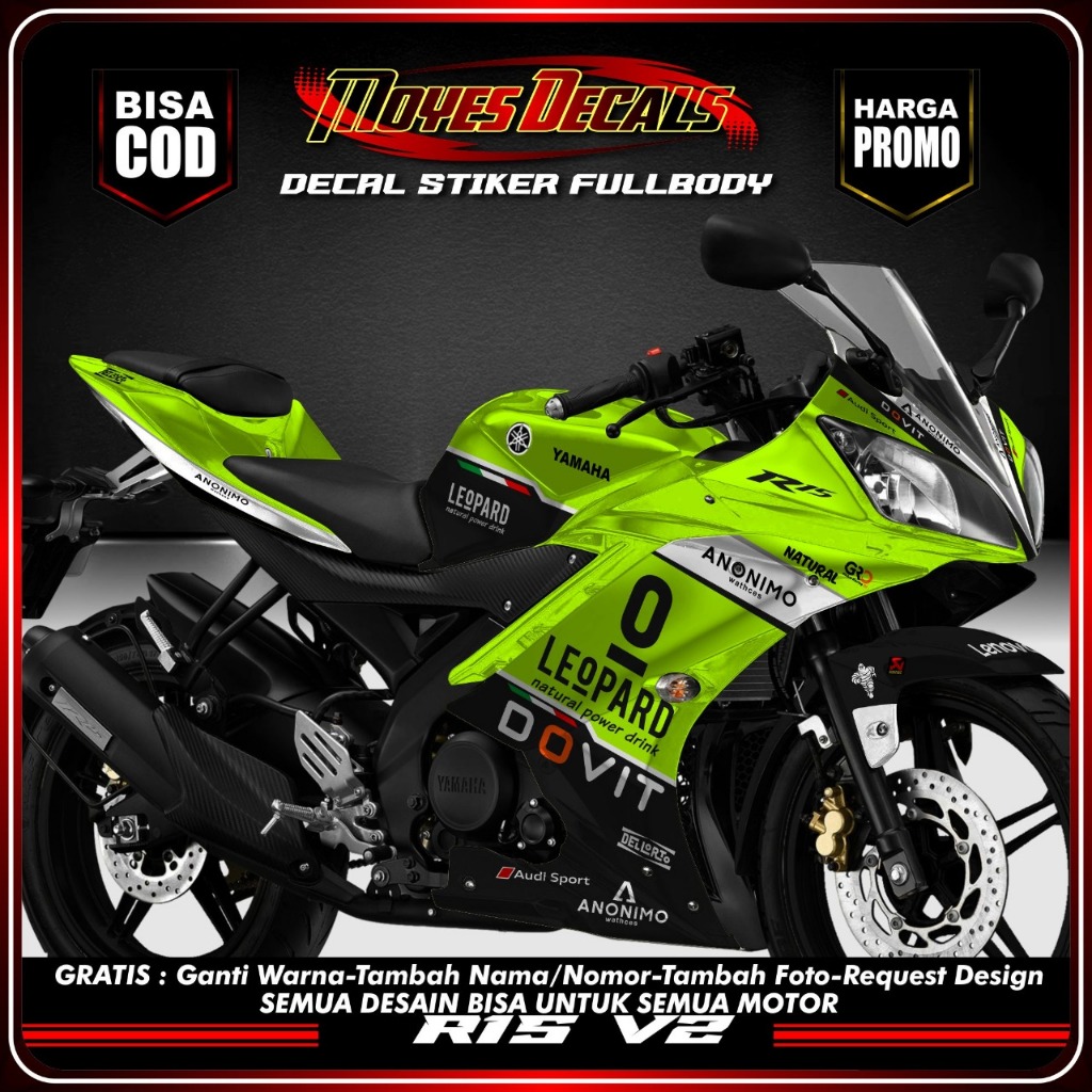 Jual DECAL MOTOR R15 V2 - STIKER MOTOR R15 V2 FULL BODY MOTOR PREMIUM ...