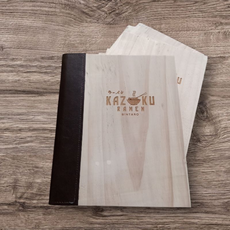 Jual Cover buku menu cafe bahan kayu asli | Shopee Indonesia