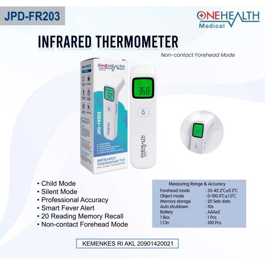 Jual Thermometer Infrared Head Yuwell YT-1 Duo Sensor termometer ...