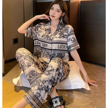 Baju Tidur Piyama Satin Import Wanita Saten Premium Nyaman
