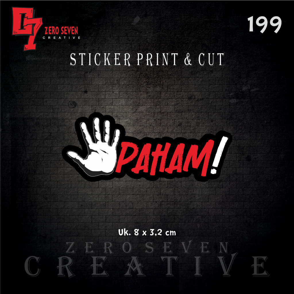 Jual STIKER PAHAM! / STIKER MOTOR / STIKER LAPTOP / STIKER KATA KATA ...