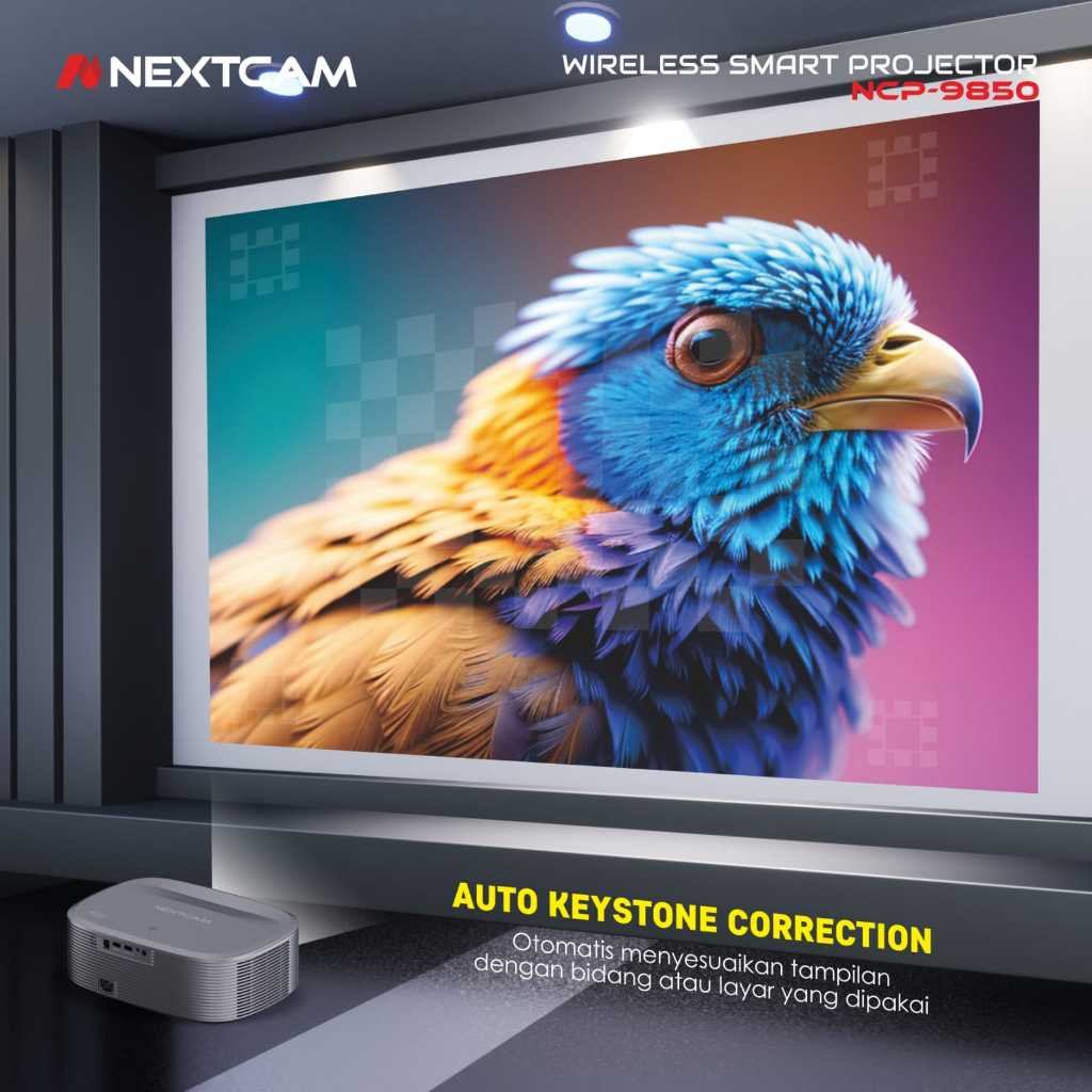 Jual Nextcam Projector Wireless Android Full HD 8000lumens 5G Netflix ...