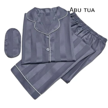 Baju Tidur Piyama Satin Cp Pp Garis Salur Ukuran Abg Sampai Jumbo
