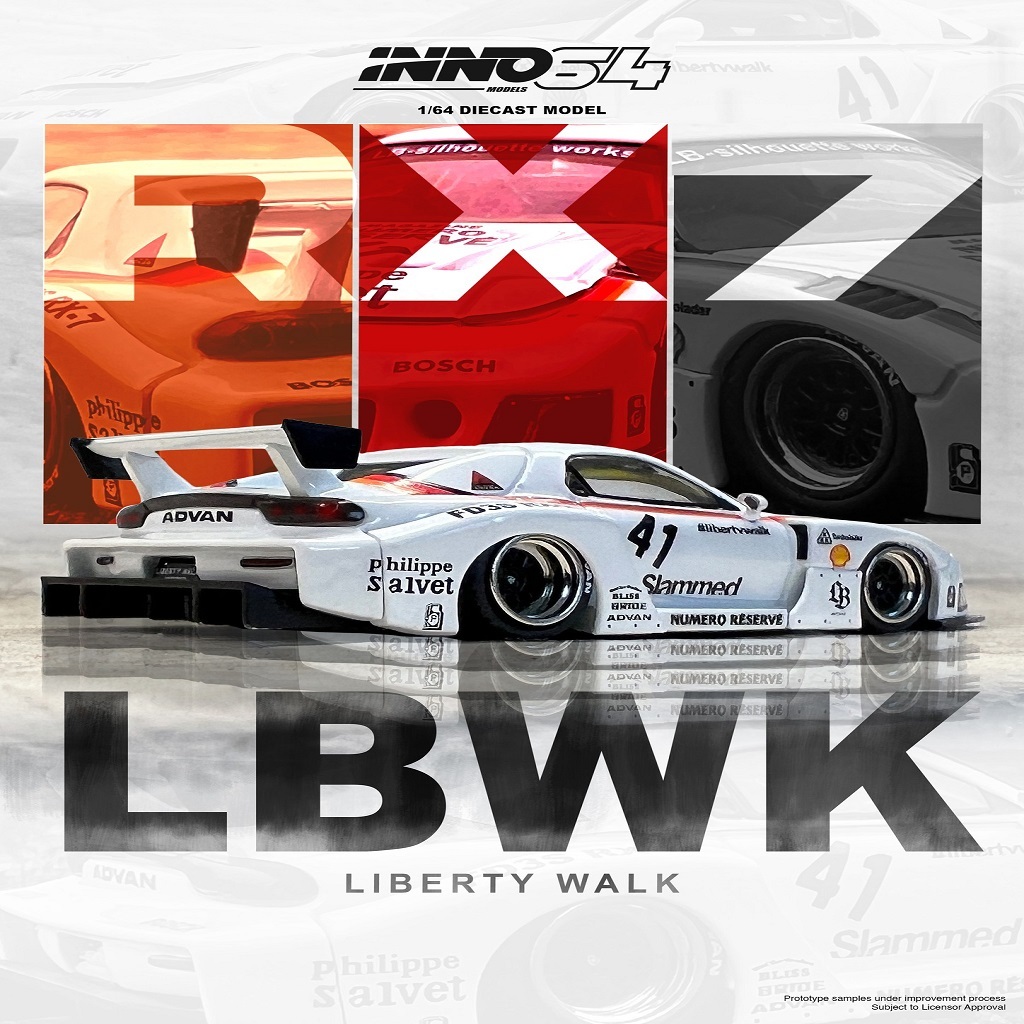 Jual Inno 64 - MAZDA RX7 (FD3S) LB-SUPER SILHOUETTE (White) | Shopee ...