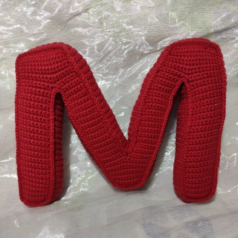Jual Custom Alphabet / Custom Huruf / Boneka Rajut Huruf 3D | Shopee ...