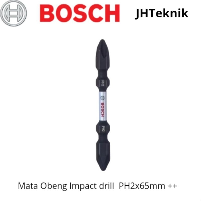 Jual JHTeknik Mata Obeng Impact PH2x65mm BOSCH ORIGINAL/Mata Obeng ...