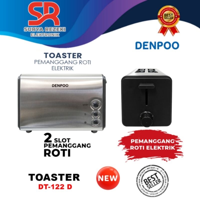 Jual TOASTER LISTRIK DENPOO PEMANGGANG ROTI DT 022NEW ( 2 SLOT ...