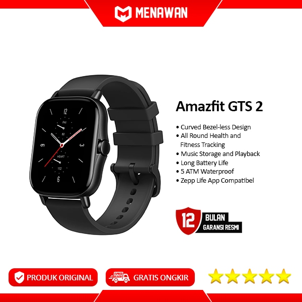 Amazfit GTS Smart Watch AMOLED Waterproof Smartwatch Jam Tangan Pintar  Original