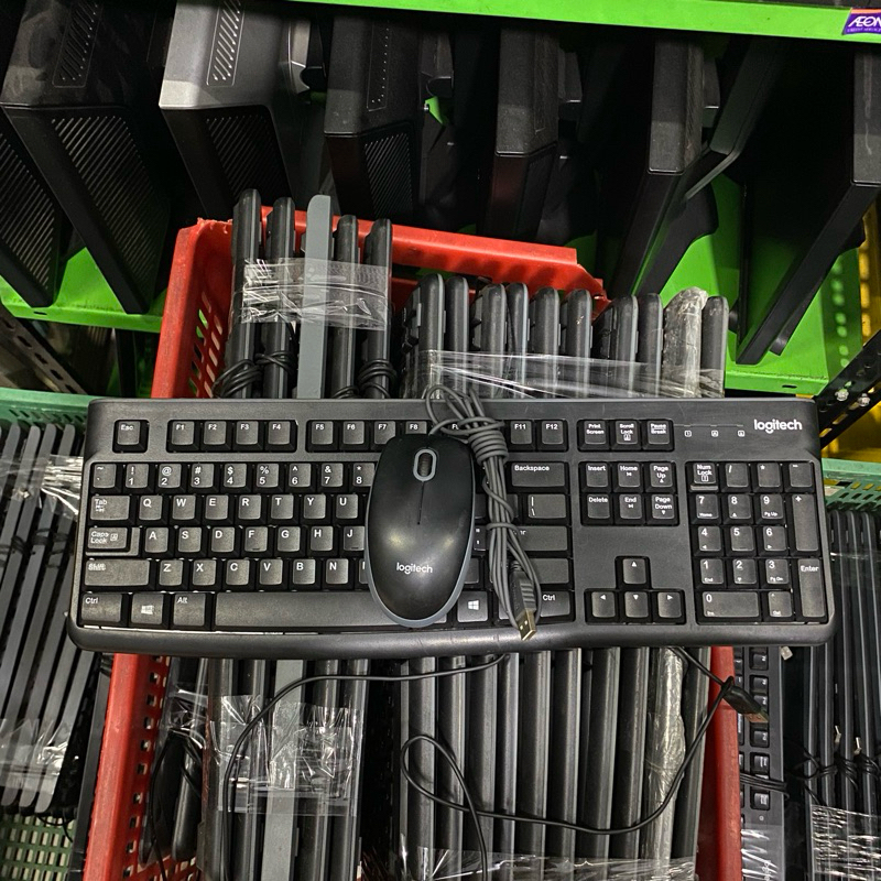 Jual KEYBOARD/MOUSE LOGITECH USB MURAH | Shopee Indonesia