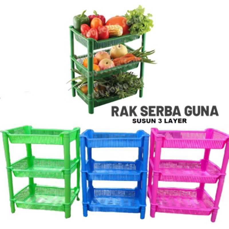 Jual Rak Map Susun 3 Serbaguna | Rak Plastik Multifungsi | Shopee Indonesia