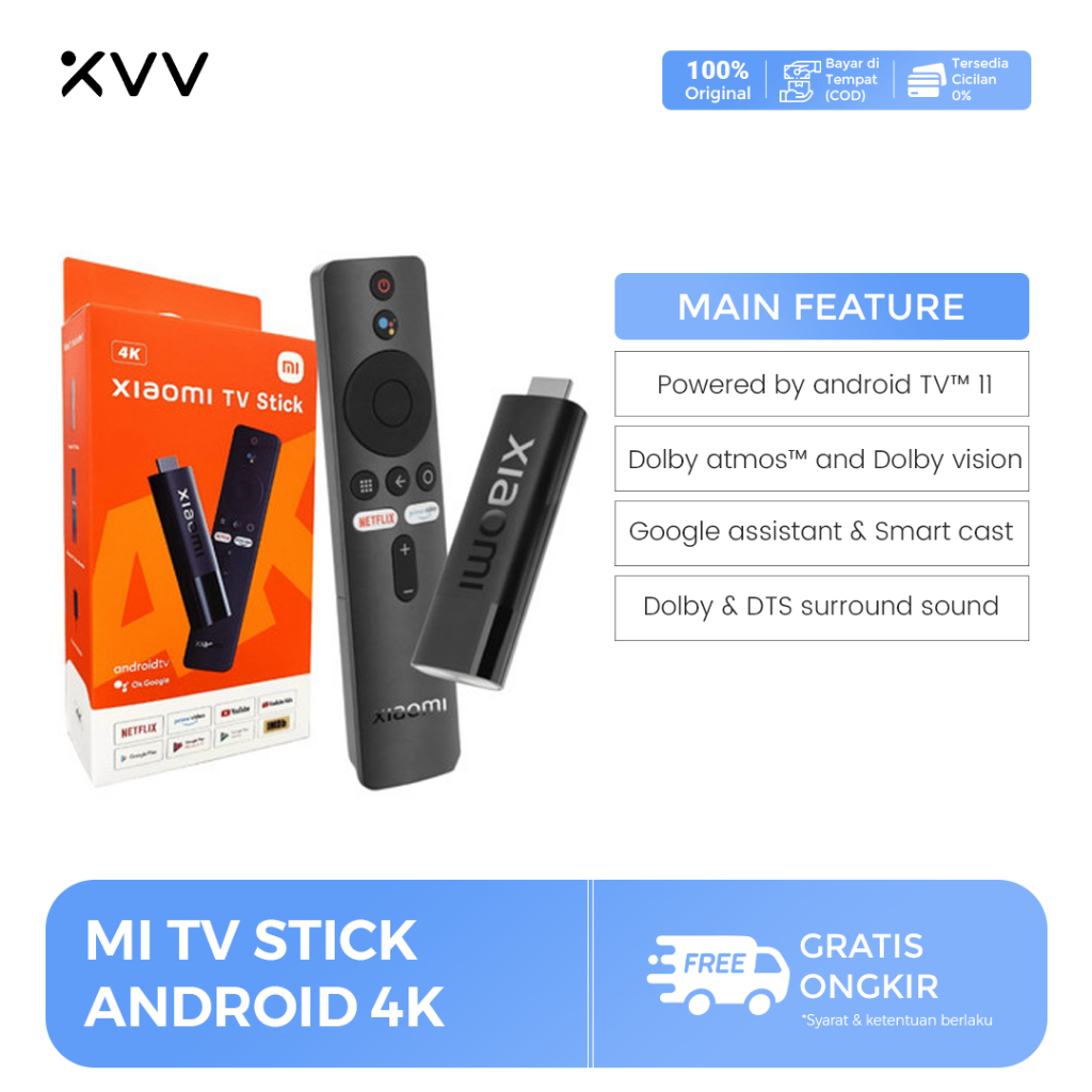 Jual Mi TV Stick Android TV Full HD Quadcore 4K ULTRA HD | Shopee Indonesia