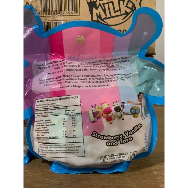 Jual Permen Susu Nano Milky Assorted 3 rasa ( Stroberry, Vanila, dan ...