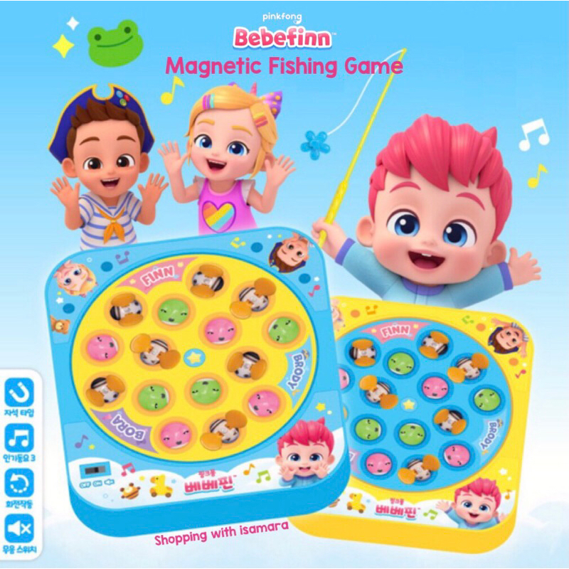 Jual Pinkfong Bebefinn Magnetic Fishing Game / Mainan Menangkap Lebah ...