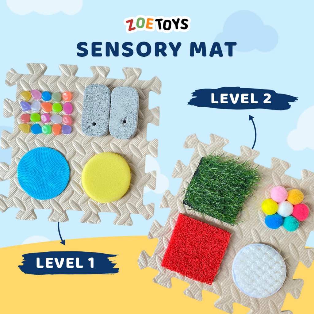 Jual Zoetoys Sensory Play Mat | 4 Tekstur EVAMat Montessori Anak Balita Mainan Stimulasi Sense ...
