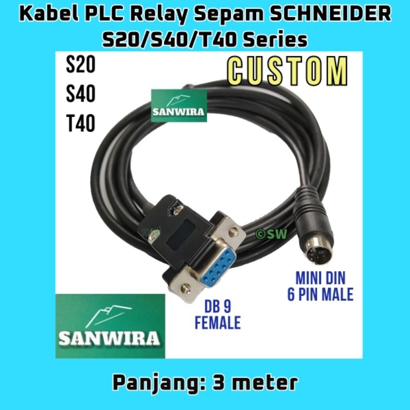 Jual Kabel PLC Relay Sepam Schneider S20/S40/T40 series - P = 1.50 ...