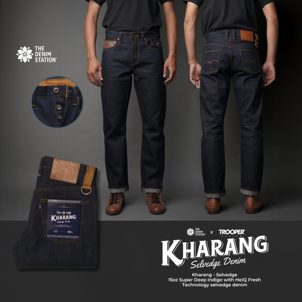 Jual The Denim Station X Trooper Custom - KHARANG 15oz Selvedge Denim ...