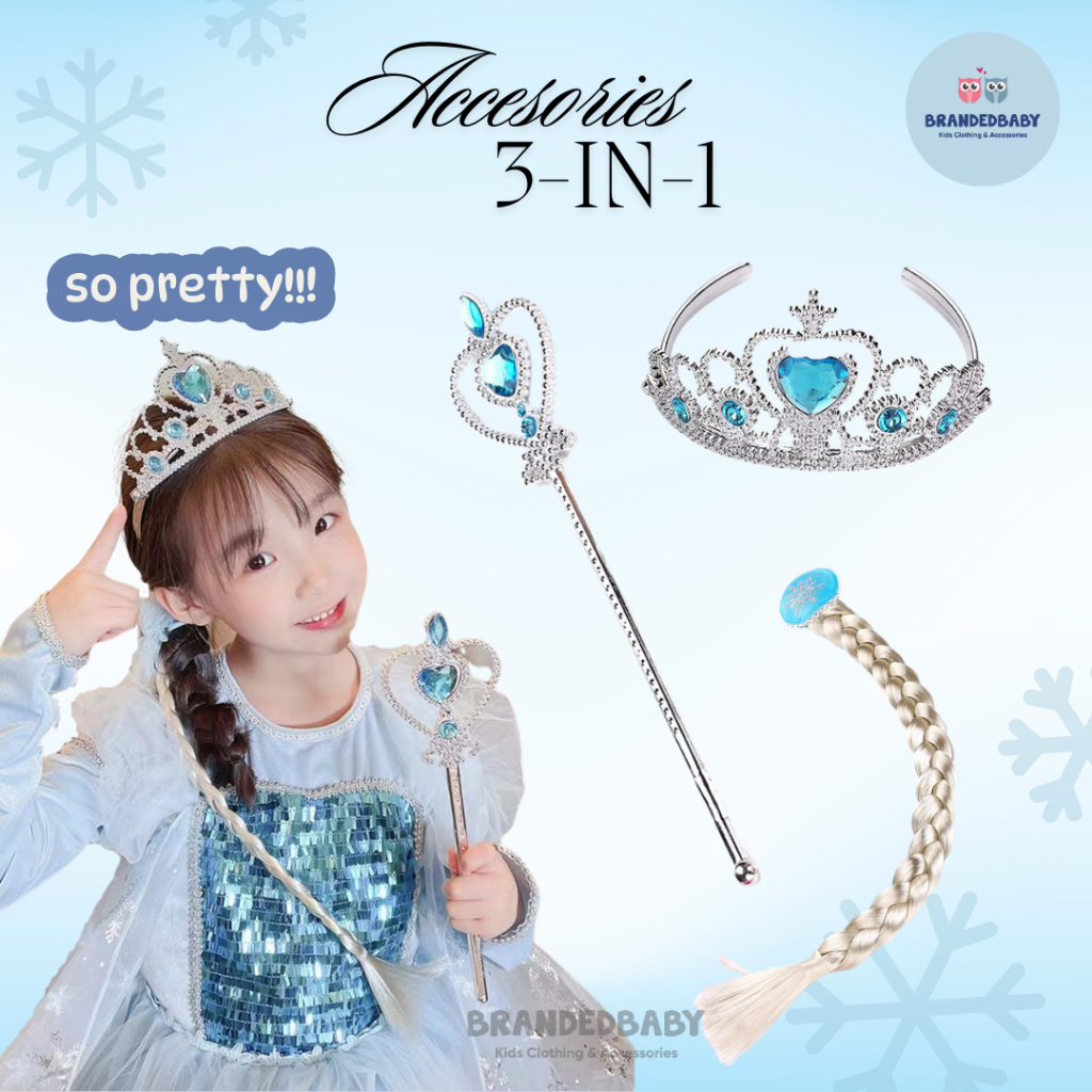 Jual [Brandedbaby] Aksesoris Princess Anak Set 3-in-1 / Asesoris Tiara ...