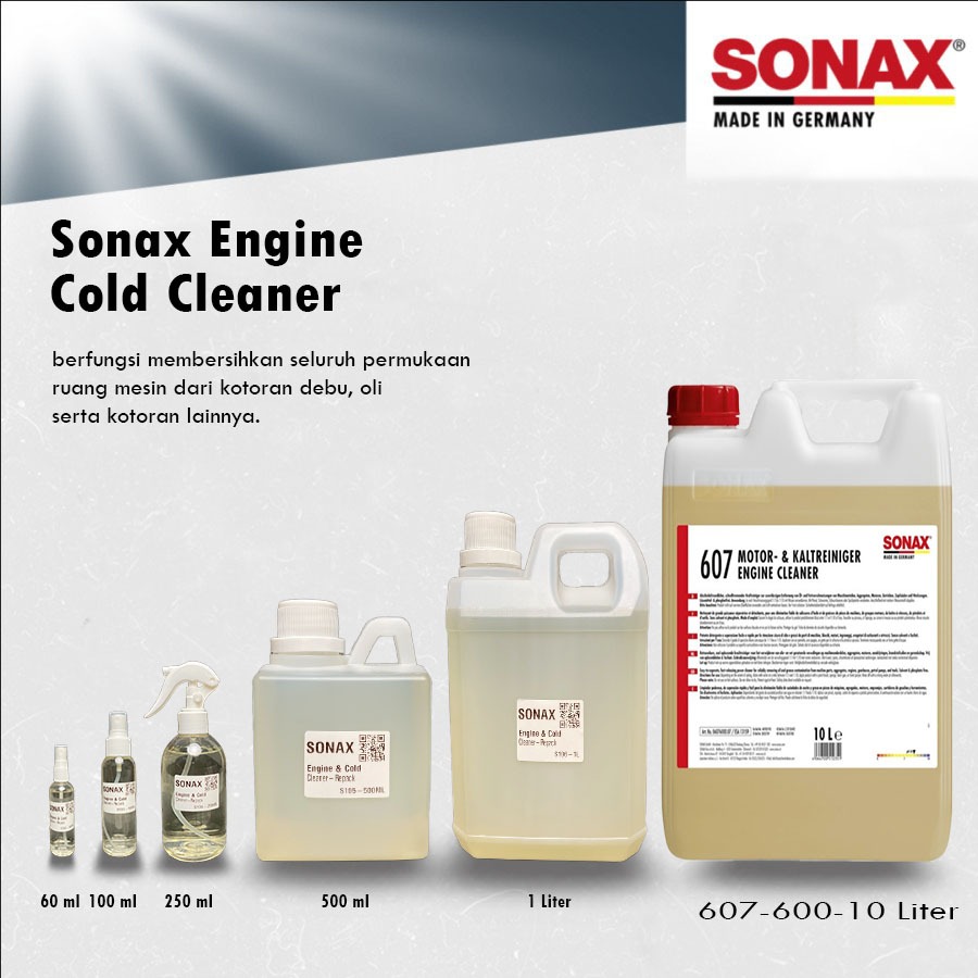 Jual SONAX Engine & Cold Cleaner Degreaser Pembersih Ruang Mesin REPACK ...
