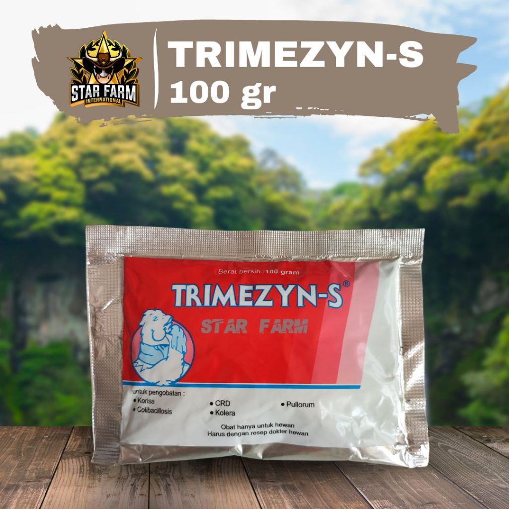 Jual Trimezyn-S 100 gr Obat Pilek Ngorok Kolera Cekrek Unggas Burung ...